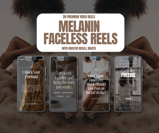 20 Faceless Melanin Marketing Reels