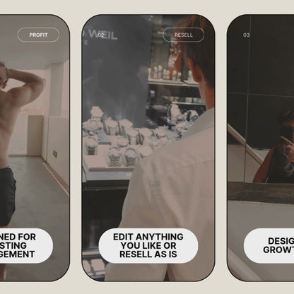 Men's Faceless Lifestyle Reels With Hooks & Videos